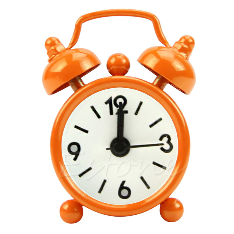 Fashion Beautiful Cartoon Tile Number Round Table Alarm clock for Kid Home Decor