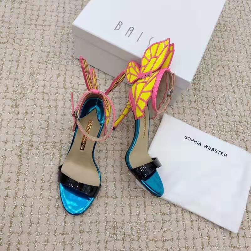 Perfect Official Quality Sophia Webster Women Chiara Metallic Leather Stiletto Sandals Genuine Leather 95mm High Heel, 2 as pic
Perfect Official Quality Sophia Webster Women Chiara Metallic Leather Stiletto Sandals Genuine Leather 95mm High Heel, 2 as pic
