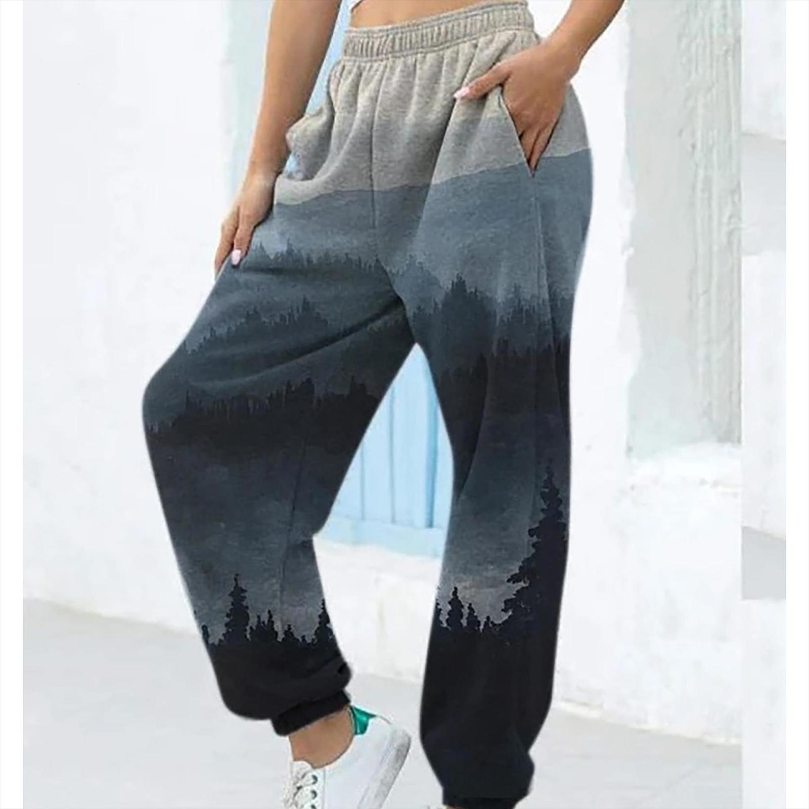 vintage mountain landscape print womens pant sweatpants casual trousers plus size fashion loose joggers long pants female streetwear, Black;white
vintage mountain landscape print womens pant sweatpants casual trousers plus size fashion loose joggers long pants female streetwear, Black;white