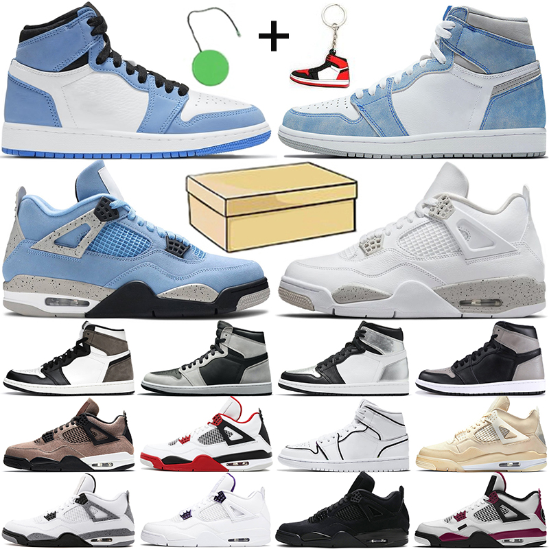 Discount 1s men basketball shoes jumpman 4s Taupe Haze University Blue 1 Hyper Royal Dark Mocha White Oreo mens womens sneakers trainers With BOX
Discount 1s men basketball shoes jumpman 4s Taupe Haze University Blue 1 Hyper Royal Dark Mocha White Oreo mens womens sneakers trainers With BOX