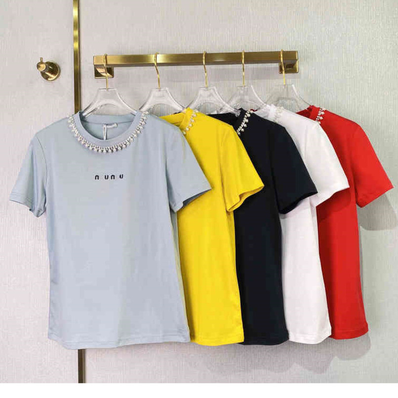 Fashion women t shirts dress tops diamond beading 5A trend designer summer cotton t-shirt short sleeve female loose tees tshirt womens clothing logo brand Apparel a1, Yellow
Fashion women t shirts dress tops diamond beading 5A trend designer summer cotton t-shirt short sleeve female loose tees tshirt womens clothing logo brand Apparel a1, Yellow