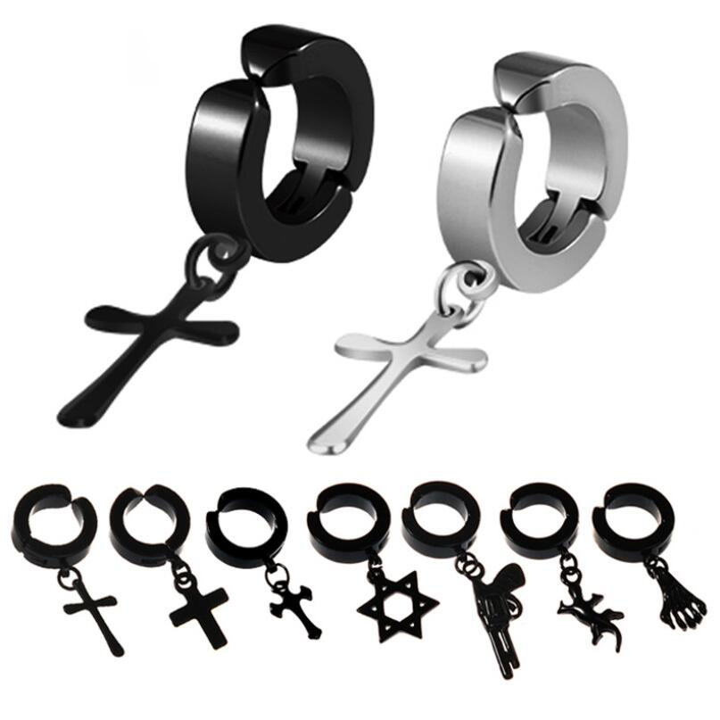 Fashion Rock Style Men Ear Cuff Clip Earrings Hiphop Hypoallergenic Cross Shaped Titanium Steel Earring Accessories
Fashion Rock Style Men Ear Cuff Clip Earrings Hiphop Hypoallergenic Cross Shaped Titanium Steel Earring Accessories