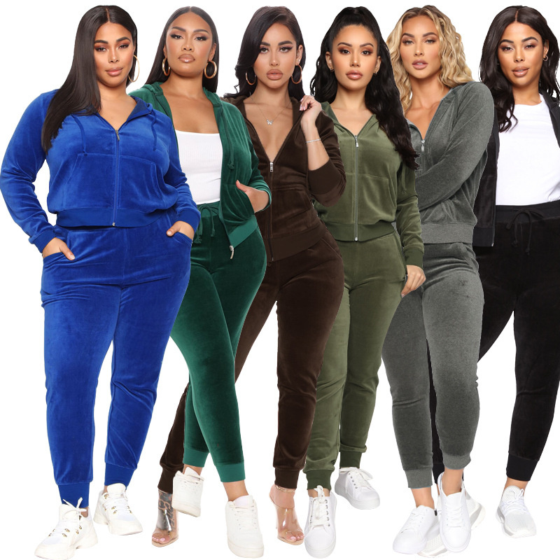 Women plus size Two Piece Pants fall winter clothes pleuche S-5XL gym solid color sweatshirt pants sportswear cardigan jacket leggings outfits outerwear coat 04387, Mix color
Women plus size Two Piece Pants fall winter clothes pleuche S-5XL gym solid color sweatshirt pants sportswear cardigan jacket leggings outfits outerwear coat 04387, Mix color