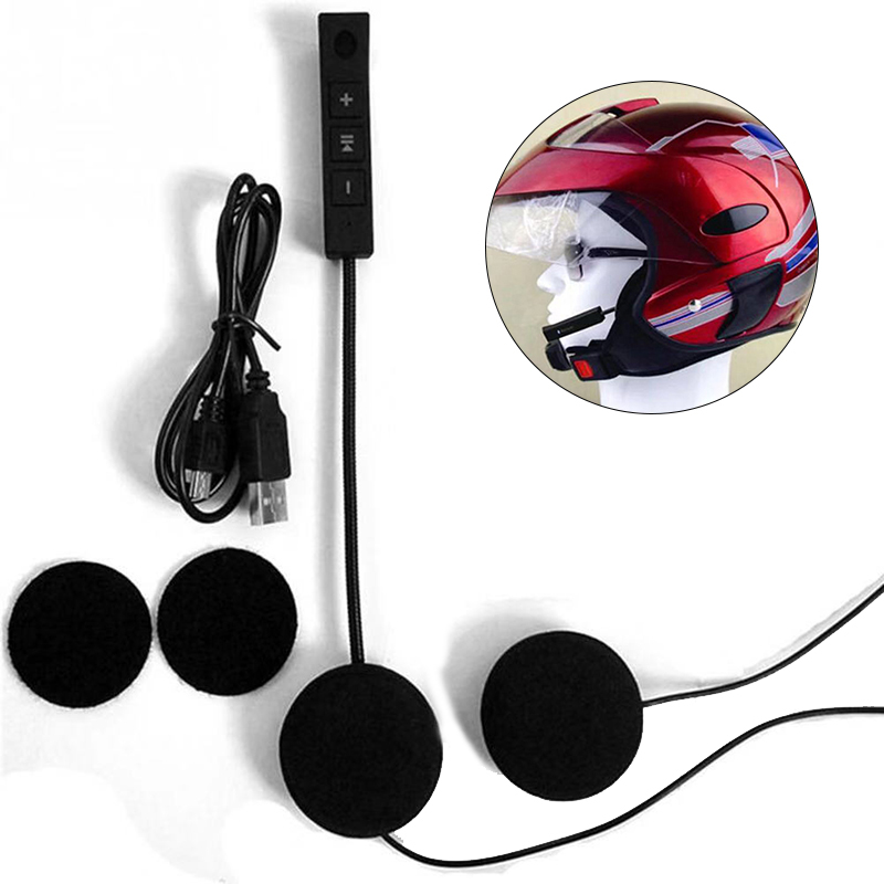 Bluetooth 5.0 Helmet Headset Headphone 3D Stereo Anti-interference