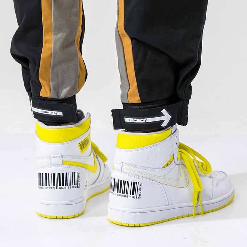 Varsanol Cotton Jogging Pants Men Letter Printed With Big Side Pockets Cargo Male Harajuku Fashion Hip Hop LooseTrousers Men's