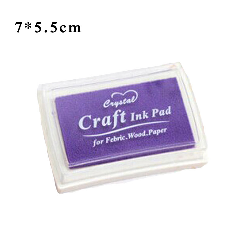 1Pcs Finger Paint Printing Ink/Sponge/Plastic DIY Handmade Craft for Rubber Stamps Inkpad Paper Scrapbooking Supplies Multicolor