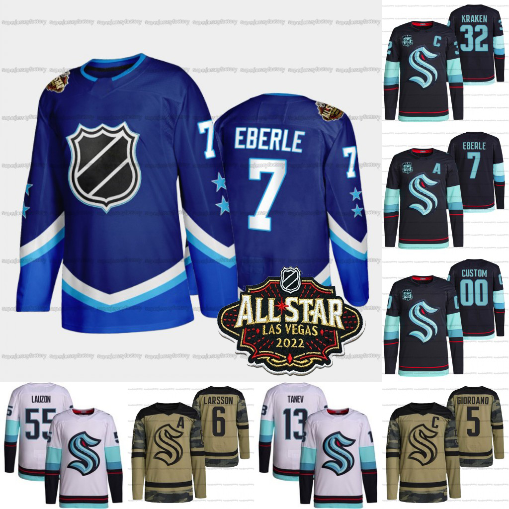 Custom Seattle Kraken 2022 All-Star Jersey Eberle Mark Giordano Yanni Gourde Jaden Schwartz Adam Larsson Philipp Grubauer Vince Dunn Jared McCann Nathan Bastian, White
Custom Seattle Kraken 2022 All-Star Jersey Eberle Mark Giordano Yanni Gourde Jaden Schwartz Adam Larsson Philipp Grubauer Vince Dunn Jared McCann Nathan Bastian, White