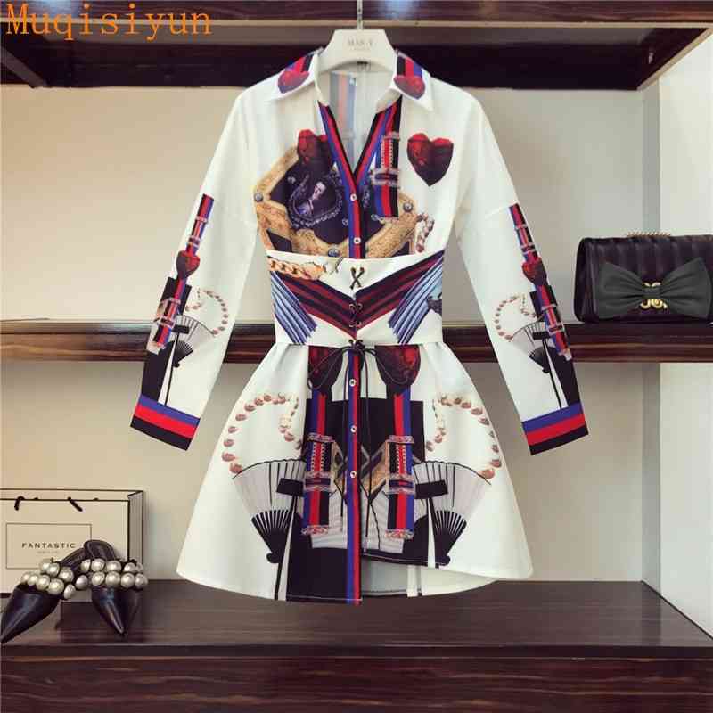 Europe Style Summer Autumn Trendy Dress For Women Turn-down Collar Print Female Beautiful Dresses 210428, Beige
Europe Style Summer Autumn Trendy Dress For Women Turn-down Collar Print Female Beautiful Dresses 210428, Beige