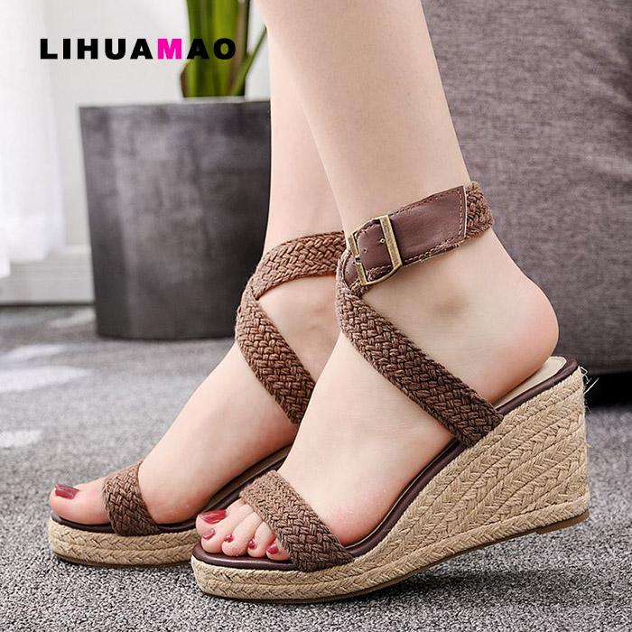 Summer 2021 Women Wedges Sandals Ankle Strap Peep Toe Platform Espadrilles Shoes Casual Beach Wedding, Black
Summer 2021 Women Wedges Sandals Ankle Strap Peep Toe Platform Espadrilles Shoes Casual Beach Wedding, Black