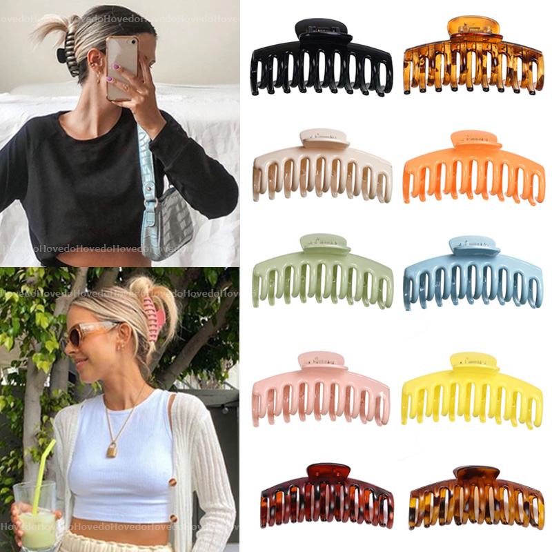 Solid Color Claw Clip Large Barrette Crab Hair Claws Bath Clip Ponytail Clip For Women Girls Hair Accessories Gift, Golden;silver
Solid Color Claw Clip Large Barrette Crab Hair Claws Bath Clip Ponytail Clip For Women Girls Hair Accessories Gift, Golden;silver