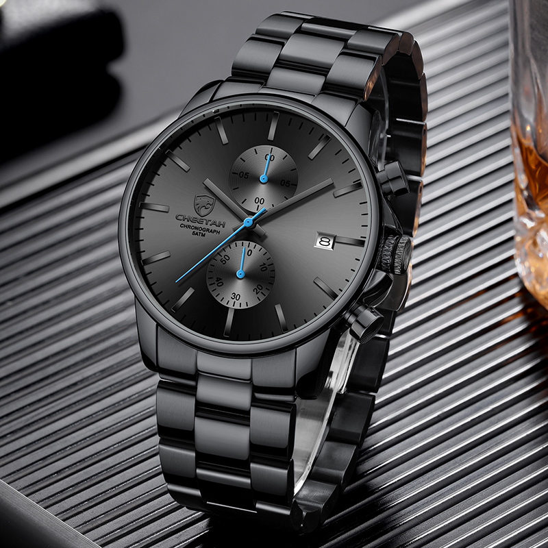 Watches for Men Warterproof Sports Mens Watch CHEETAH Top Brand Luxury Clock Male Business Quartz Wristwatch Relogio Masculinog, Mesh black blue
Watches for Men Warterproof Sports Mens Watch CHEETAH Top Brand Luxury Clock Male Business Quartz Wristwatch Relogio Masculinog, Mesh black blue