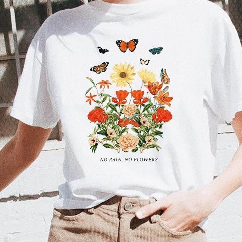 Vacation Beach T Shirt Summer White Tee The Best Surfing Women's Retro Style T Shirt Casual Oversized Tee 210406