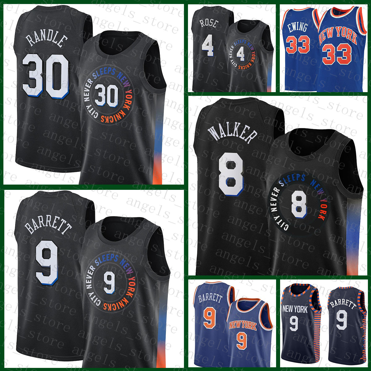 2021 New NewYorkKnicksBlack RJ 9 Barrett Basketball Jersey Julius 30 Randle Mens Derrick 4 Rose Kemba 8 Walker Patrick 33, Black;red
2021 New NewYorkKnicksBlack RJ 9 Barrett Basketball Jersey Julius 30 Randle Mens Derrick 4 Rose Kemba 8 Walker Patrick 33, Black;red