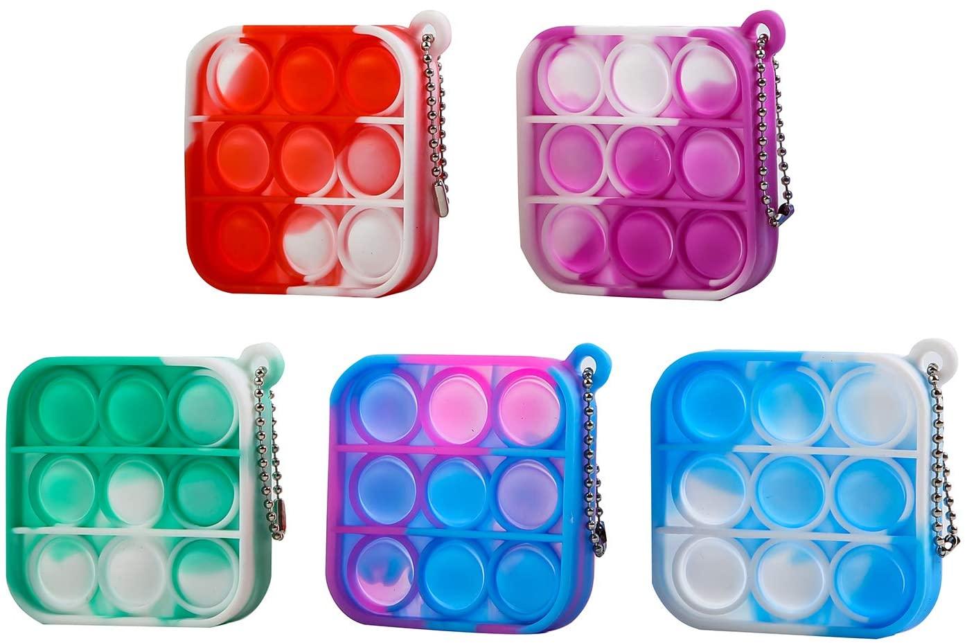 Party Favor Fidget Simple Keychain Push Circle Round Toys Anti Stress Decompression Bubble Board Key Ring Finger Toy
Party Favor Fidget Simple Keychain Push Circle Round Toys Anti Stress Decompression Bubble Board Key Ring Finger Toy