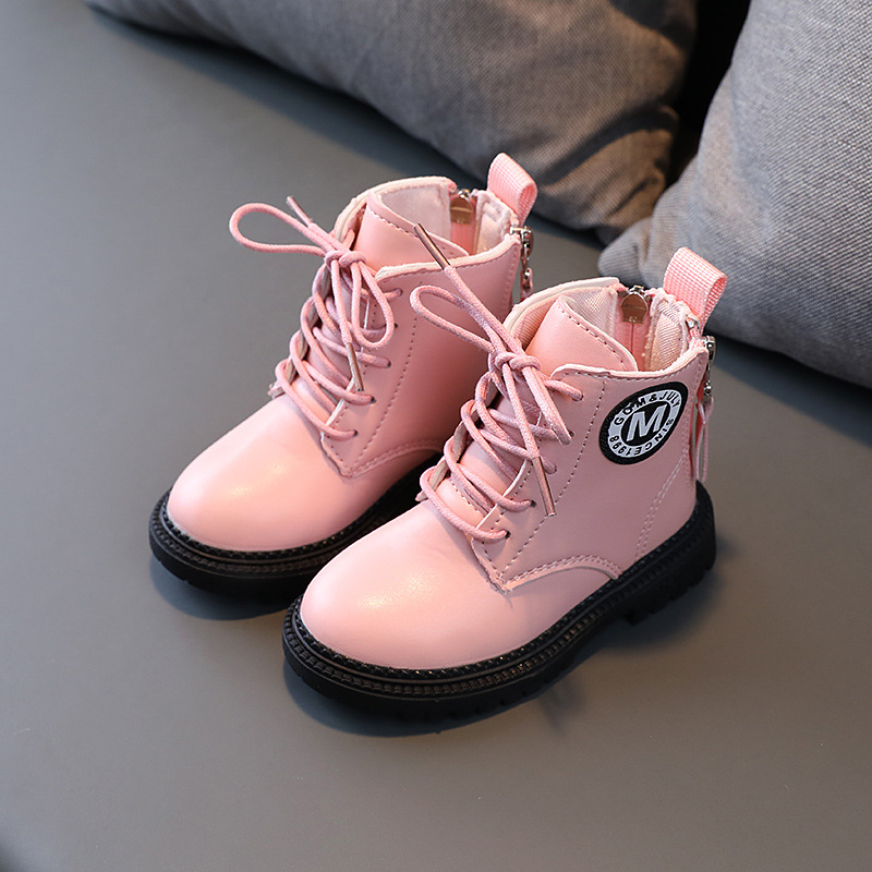 Size 21-30 Kids Short Leather Martin Boots Children Soft Sole Waterproof Casual Boot Girls Non-slip Baby Toddler Shoes for Boys, Black
Size 21-30 Kids Short Leather Martin Boots Children Soft Sole Waterproof Casual Boot Girls Non-slip Baby Toddler Shoes for Boys, Black