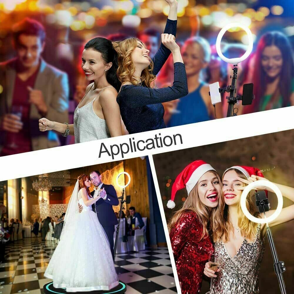 360 Photo Booth Machine Spinner 360 Video Booth Automatic Camera Slow Motion With Customers' OEM Logo 68CM 80CM 100CM 115CM