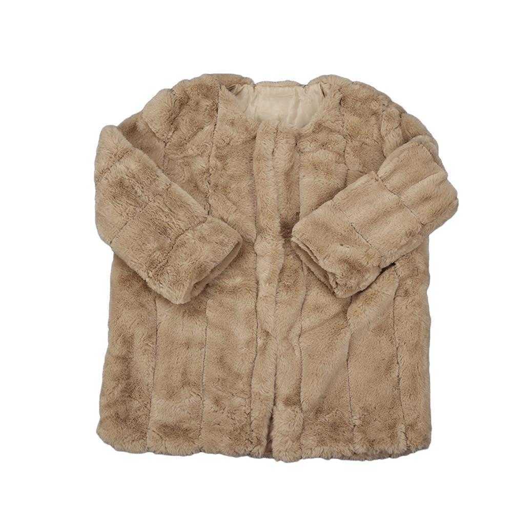 Women Faux Fur Jacket Coat Plus Size S-5XL Short Faux Fur Coat Warm Furry Jacket Outerwear Autumn Winter Women Overcoat Outwear Y0829