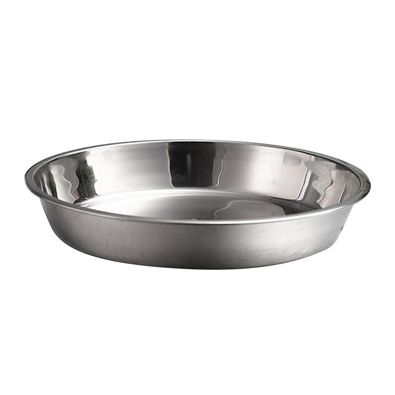 Dishes & Plates 24/26/28/30cm Stainless Steel Non-Magnetic Flat Round Plate Portable Dish Fruit Cake Baking Pan
Dishes & Plates 24/26/28/30cm Stainless Steel Non-Magnetic Flat Round Plate Portable Dish Fruit Cake Baking Pan