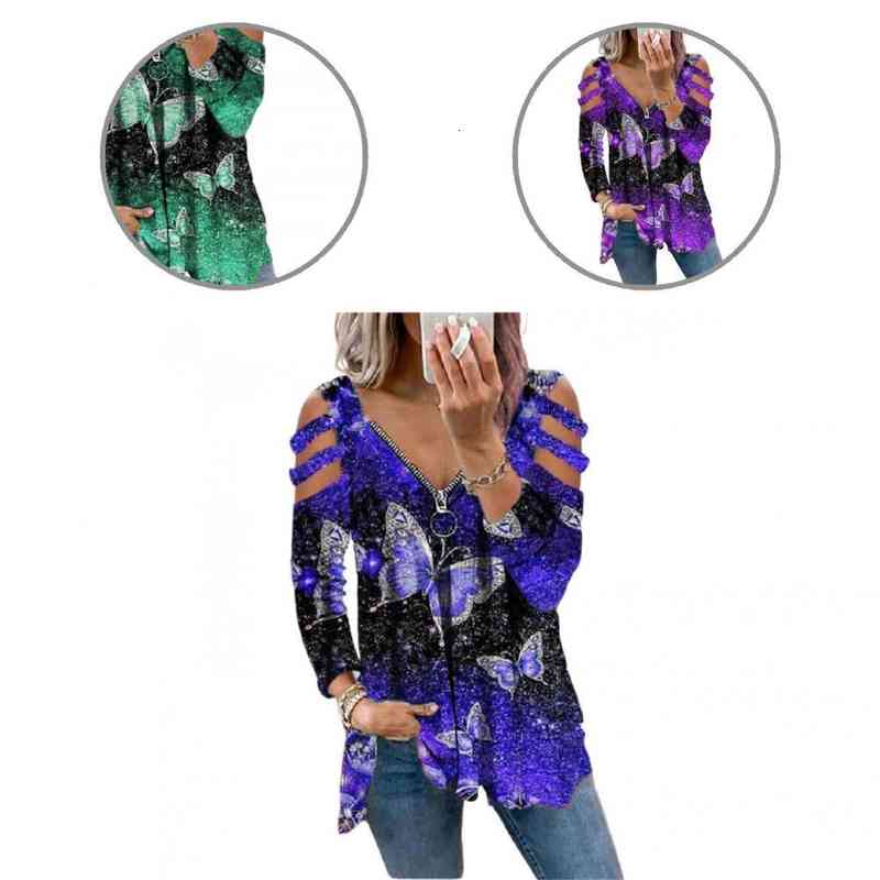 Skin-friendly Fabulous Butterfly Print Colorful Women Top Sexy Women Top Colorful For Home, White 
Skin-friendly Fabulous Butterfly Print Colorful Women Top Sexy Women Top Colorful For Home, White