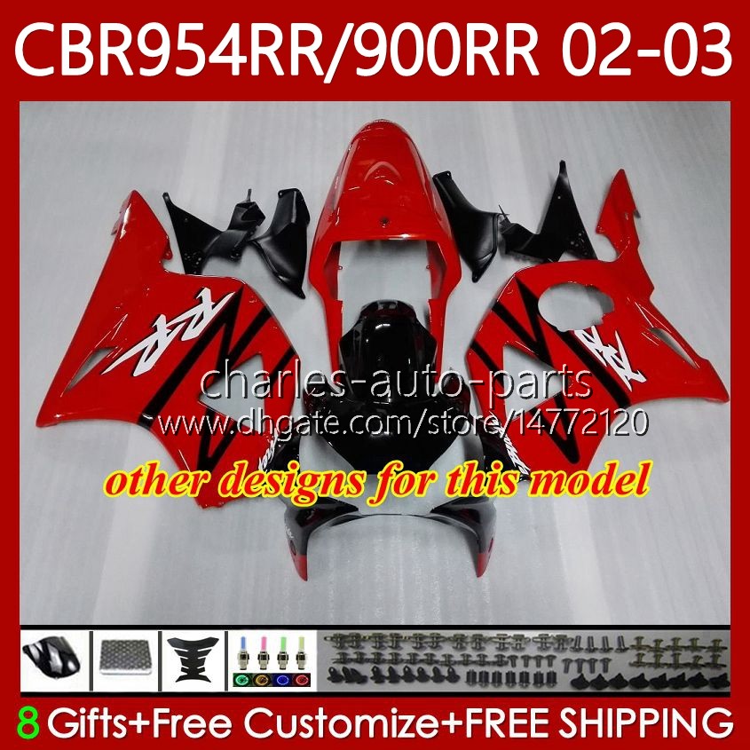 Fairings Kit For HONDA CBR954 CBR900 RR CBR 900 954 RR CC CBR954RR 02 03 Bodywork 61No.106 CBR 954RR 900RR 900CC Purple black 2002 2003 CBR954-RR CBR9