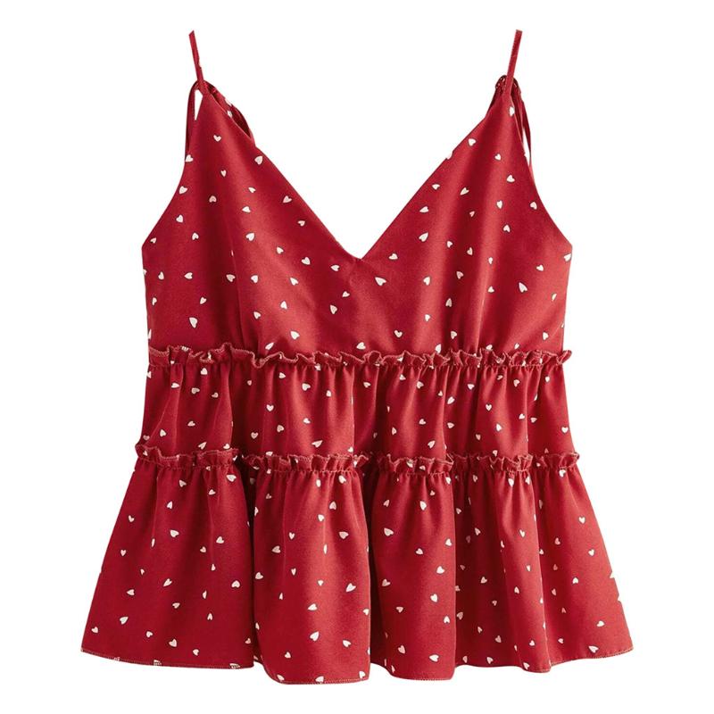 Women' Tanks & Camis Jaycosin Fashion Casual Sexy Wild Women Ruffles Dot Print Backless Cami Stylish Sleeveless Beach Slim Tank Top 57, Red
Women' Tanks & Camis Jaycosin Fashion Casual Sexy Wild Women Ruffles Dot Print Backless Cami Stylish Sleeveless Beach Slim Tank Top 57, Red