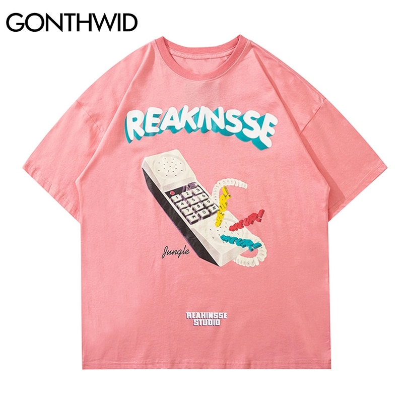 Tee Shirts Streetwear Vintage Funny Telephone Tshirts Harajuku Hip Hop Fashion Loose Casual Cotton Men T-Shirt Tops 210602, Yellow
Tee Shirts Streetwear Vintage Funny Telephone Tshirts Harajuku Hip Hop Fashion Loose Casual Cotton Men T-Shirt Tops 210602, Yellow