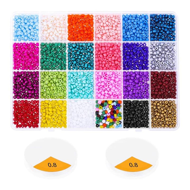 Other Pony Seed Beads, 24 Colors Friendship Bracelet Beads 4Mm Small Rainbow Glass With Elastic String For Jewelry Making Bracel
Other Pony Seed Beads, 24 Colors Friendship Bracelet Beads 4Mm Small Rainbow Glass With Elastic String For Jewelry Making Bracel