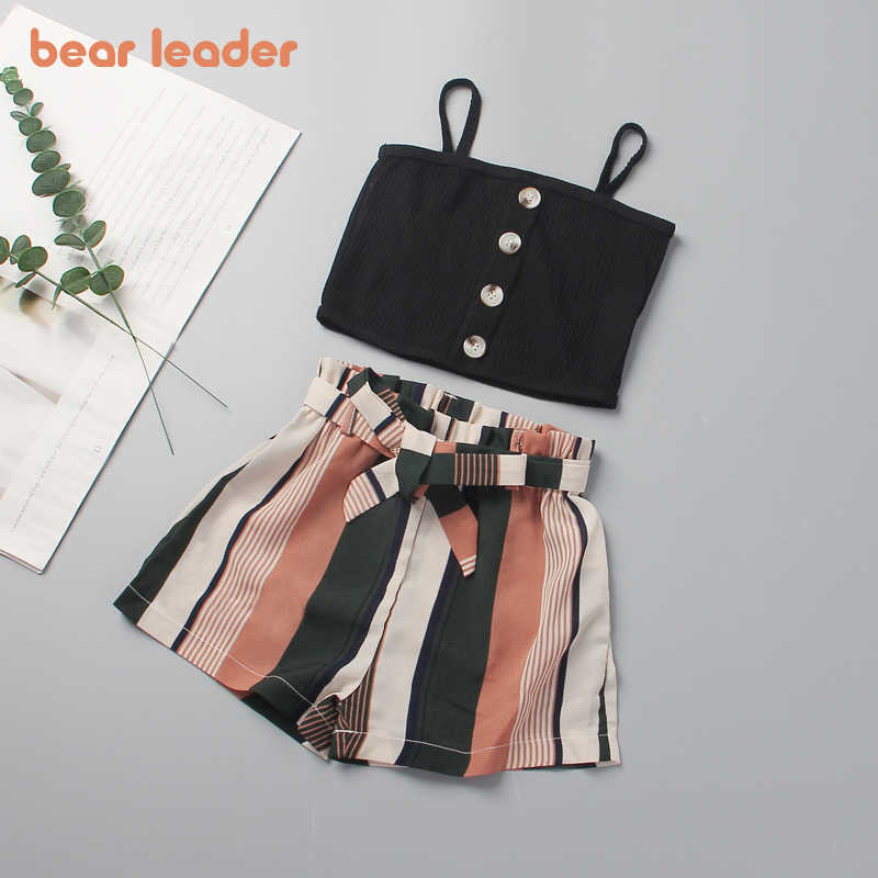 Bear Leader Girls Summer Fashion Clothing Sets Kids Cute Vest And Striped Shorts Outfits Bowtie Sashes Children Casual Clothes 210708, Ah4483 brown
Bear Leader Girls Summer Fashion Clothing Sets Kids Cute Vest And Striped Shorts Outfits Bowtie Sashes Children Casual Clothes 210708, Ah4483 brown