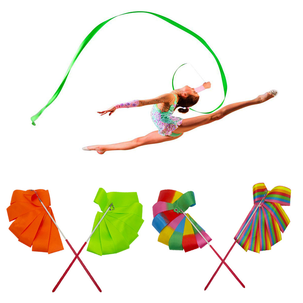 2M/4M Colorful Gym Dance Rhythmic Art Gymnastic Ribbons Ballet Streamer Twirling Rod Stick For Training S
2M/4M Colorful Gym Dance Rhythmic Art Gymnastic Ribbons Ballet Streamer Twirling Rod Stick For Training S