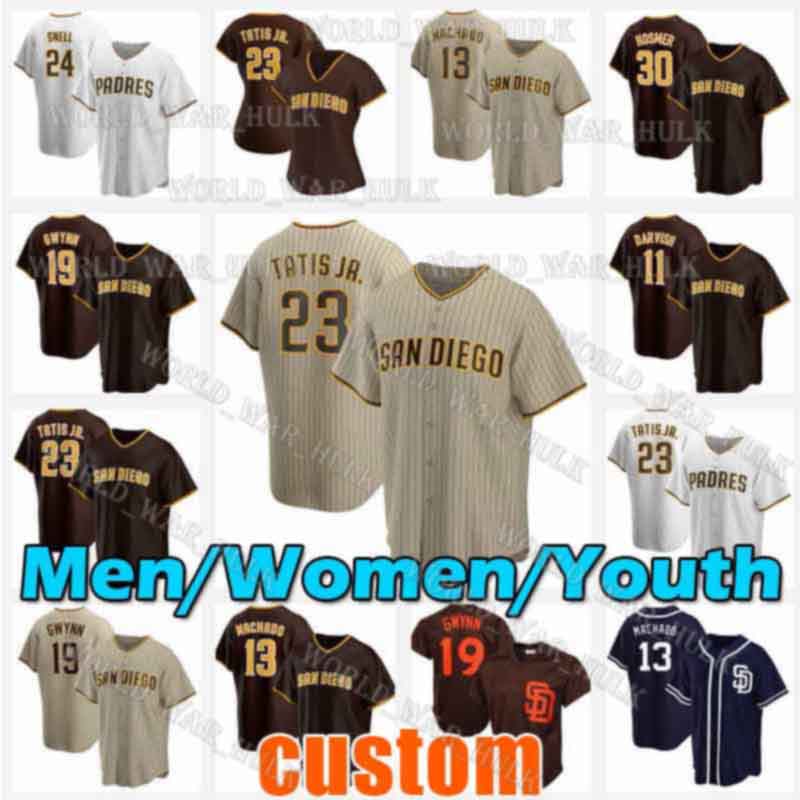 San Diego Baseball Jersey 23 Fernando Tatis Jr Padre 13 Manny Machado Tony Gwynn Jake Cronenworth Blake Snell Eric Hosmer Yu Darvish Custom, Blue;black
San Diego Baseball Jersey 23 Fernando Tatis Jr Padre 13 Manny Machado Tony Gwynn Jake Cronenworth Blake Snell Eric Hosmer Yu Darvish Custom, Blue;black