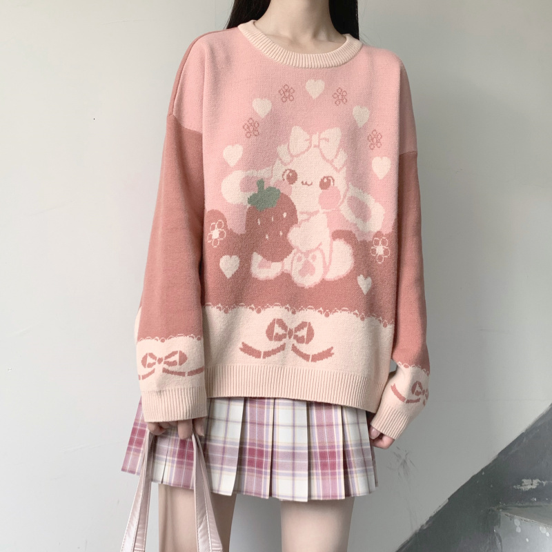 women's sweaters japanese style fall girl's soft nightgown long sleeve girl sweater sweet rabbit embroidered knitted 7i08, White;black
women's sweaters japanese style fall girl's soft nightgown long sleeve girl sweater sweet rabbit embroidered knitted 7i08, White;black
