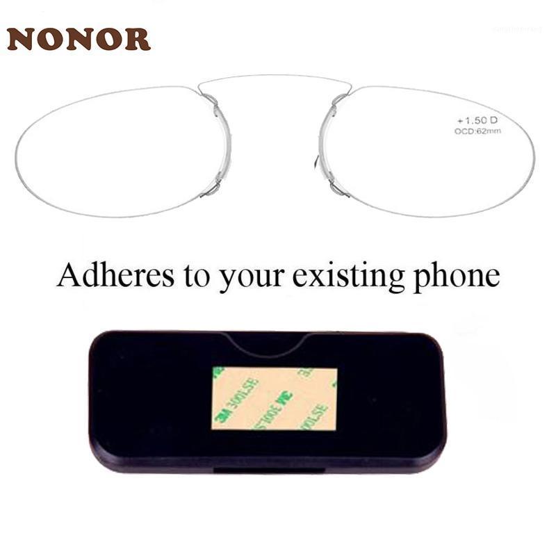 Legless Clip Nose Reading Glasses TR Men Eyeglasses Mini For Women Reader With Case Sunglasses