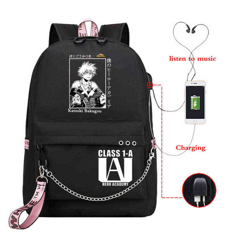 Anime My Hero Academia Deku Bakugou Boku No School Bags for Girls Female Laptop Backpack Usb, Gxgy-hero366h-he215h
Anime My Hero Academia Deku Bakugou Boku No School Bags for Girls Female Laptop Backpack Usb, Gxgy-hero366h-he215h