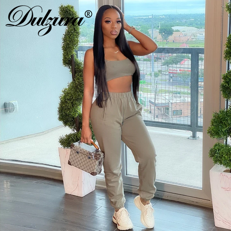2021 summer women casual 2 piece backless strap crop sweatpants set streetwear tracksuit active wear outfit sporty, Black;gray
2021 summer women casual 2 piece backless strap crop sweatpants set streetwear tracksuit active wear outfit sporty, Black;gray