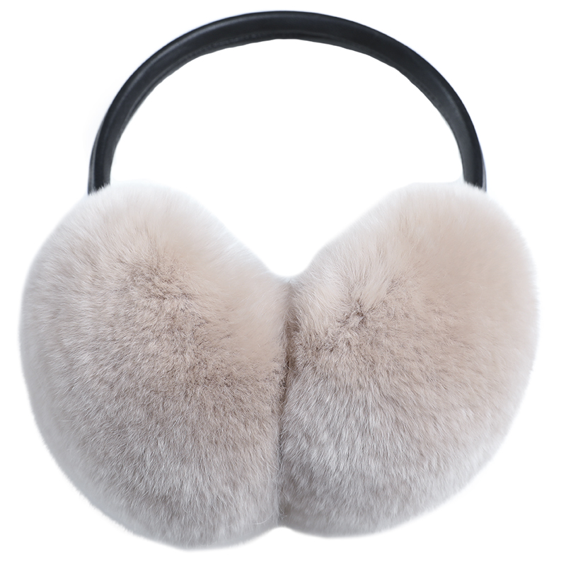Natural 100% Rex Rabbit Fur Earmuffs Women Fashion Men Warm Russia Winter Real Fur Earmuffs Ear Cover fur Earlap Girl