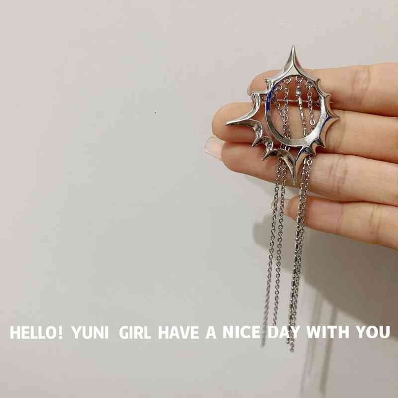 Brooch Personalized Star Suit Hat Decorative Pin Niche Ins Unique Sweet Cool Design Chain Clip