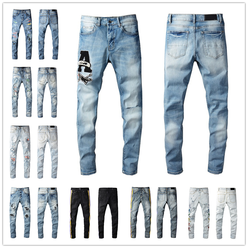 2021 Mens Fashion Skinny Straight Slim Ripped jeans men street wear Motorcycle Biker jean pants 656 size 28-40, Blue
2021 Mens Fashion Skinny Straight Slim Ripped jeans men street wear Motorcycle Biker jean pants 656 size 28-40, Blue