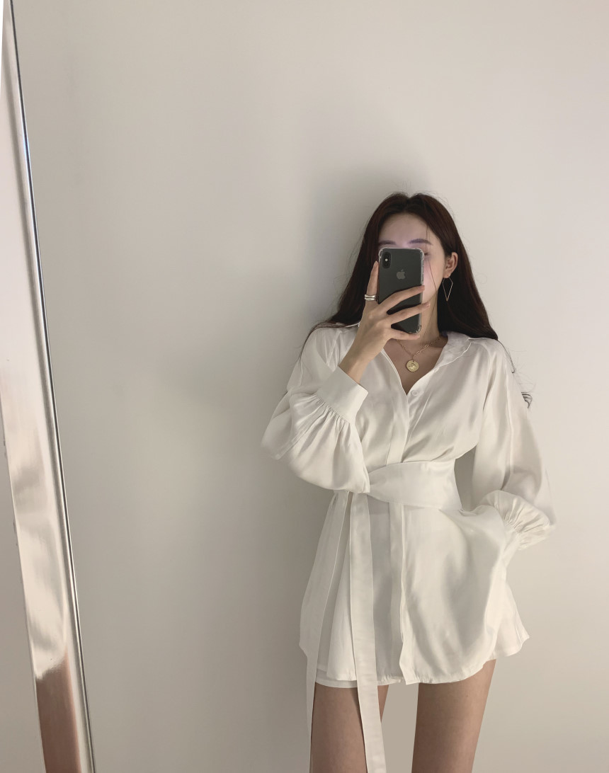 Women 2 Piece Set Korea Tie Belt Loose Shirt +Casual Two Outfits Spring Shorts Clothing Fashion 210520