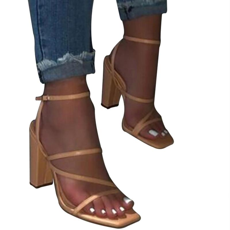 Sexy High Heels Sandals Women 2021 Cross Strap Shoes Summer Ladies Square Toe Platform Casual Sandalias Mujer, Brown
Sexy High Heels Sandals Women 2021 Cross Strap Shoes Summer Ladies Square Toe Platform Casual Sandalias Mujer, Brown