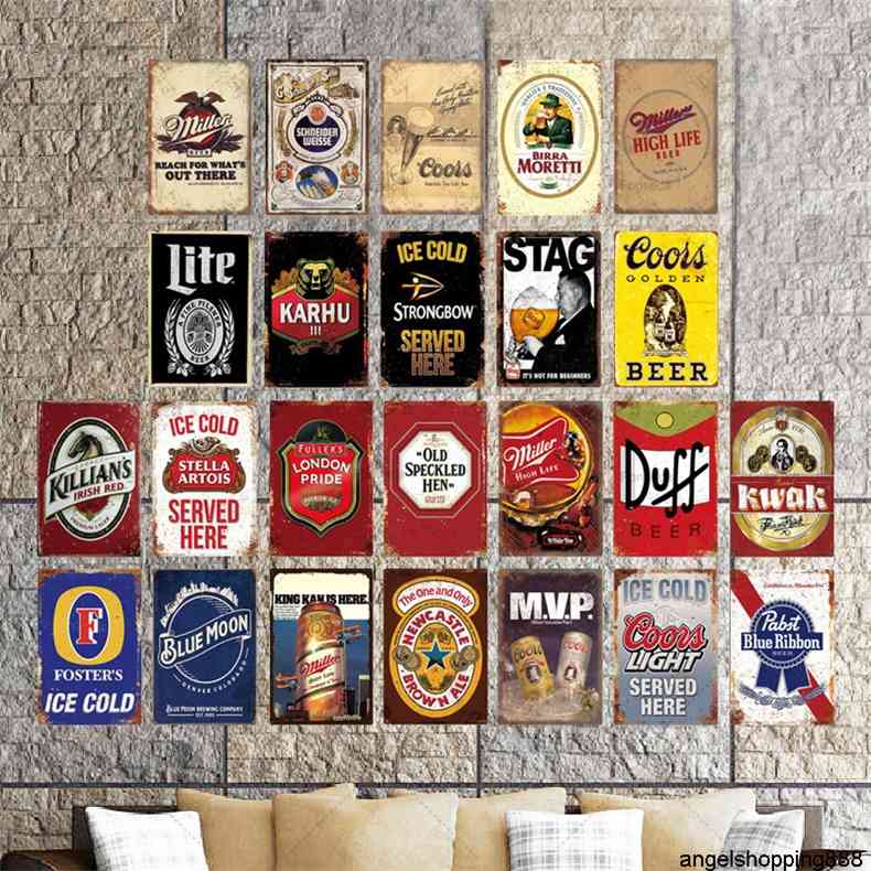 Beer Plaque Vintage s Tin Sign Metal Plate Wall Decor For Bar Pub Club Man Cave Decorative Platesa
Beer Plaque Vintage s Tin Sign Metal Plate Wall Decor For Bar Pub Club Man Cave Decorative Platesa