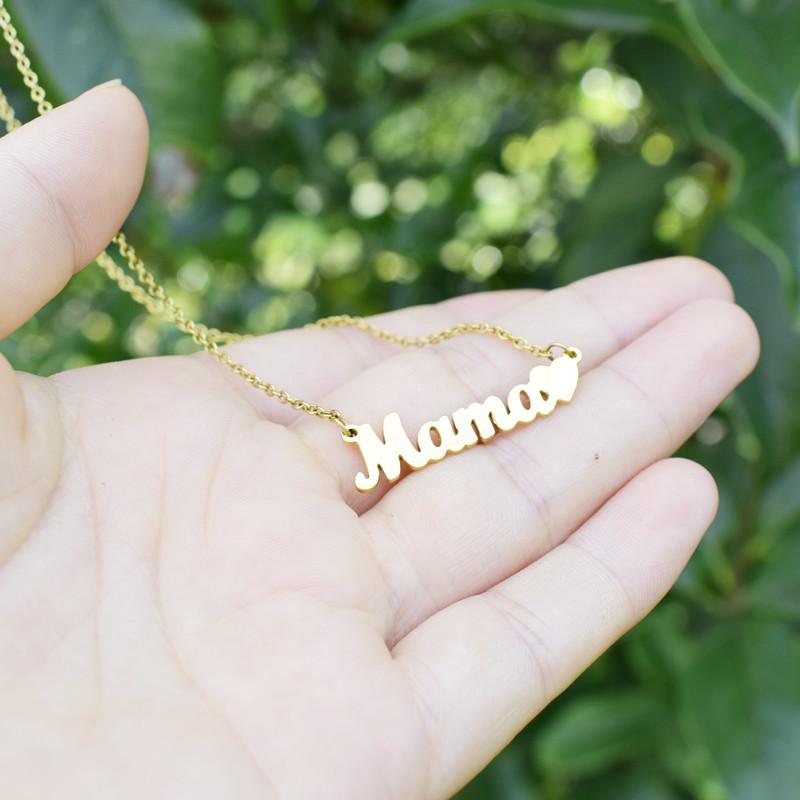 Pendant Necklaces Mother's Day Stainless Steel Love Mama Letter Necklace For Women Heart Mom Clavicle Chain Choker Unique Jewelry Gift
Pendant Necklaces Mother's Day Stainless Steel Love Mama Letter Necklace For Women Heart Mom Clavicle Chain Choker Unique Jewelry Gift