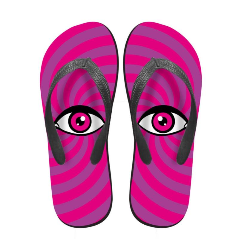 Slippers Noisydesigns Female Flip Flops 3D Eyes Printed Sandals Comfortable Loafers Modish Outdoor Toe Anti-slip Women Flat, Black
Slippers Noisydesigns Female Flip Flops 3D Eyes Printed Sandals Comfortable Loafers Modish Outdoor Toe Anti-slip Women Flat, Black