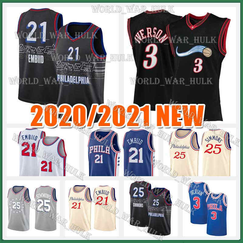 Allen 3 Iverson Jersey Joel 21 Embiid Ben 25 Simmons Julius 6 Erving Philadelphias Mens 2020 2021 Basketball Jerseys 2020/21, 2021 new jersey
Allen 3 Iverson Jersey Joel 21 Embiid Ben 25 Simmons Julius 6 Erving Philadelphias Mens 2020 2021 Basketball Jerseys 2020/21, 2021 new jersey