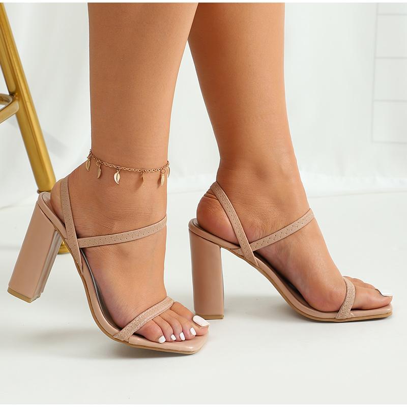 Slippers Women Fashion Peep Toe Square Heels High Females Solid Narrow Band Pumps Footwear Shoe, Black
Slippers Women Fashion Peep Toe Square Heels High Females Solid Narrow Band Pumps Footwear Shoe, Black