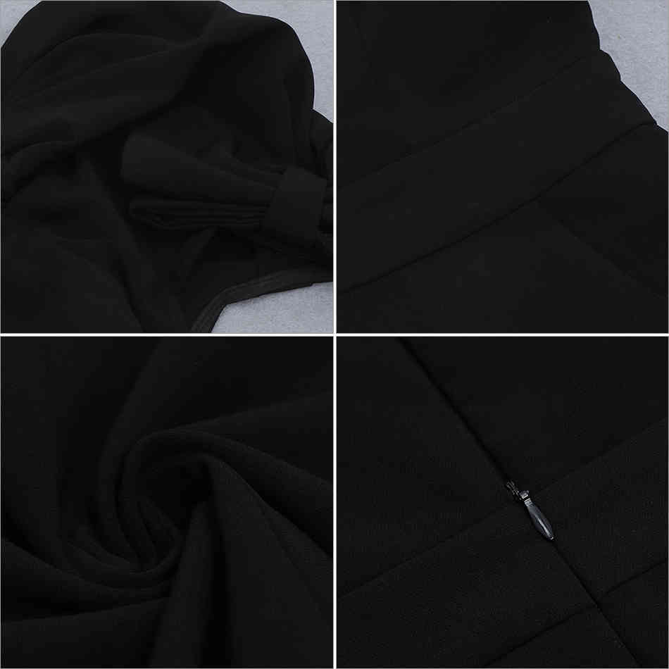 Summer Women Elegant Black Jumpsuit Sexy V Neck Short Sleeve Club Long Jumpsuits Celebrity Party Romper 210423