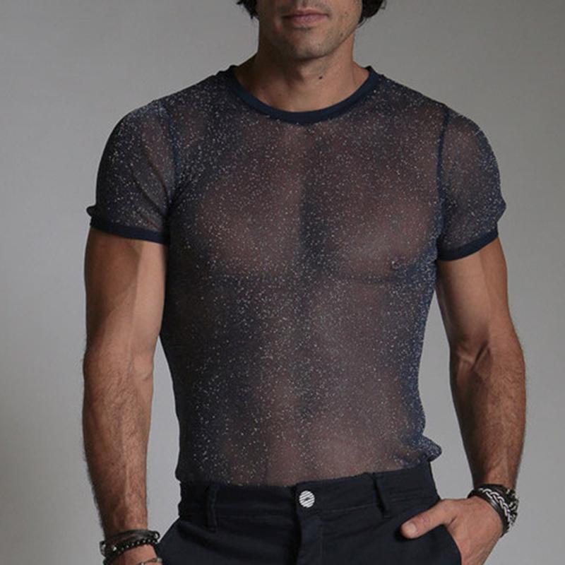 Men' T-Shirts 2021 Men T Shirt Mesh Transparent Streetwear O Neck Short Sleeve Casual Clothing Summer Sexy Nightclub Party Tee Tops -5XL, Navy
Men' T-Shirts 2021 Men T Shirt Mesh Transparent Streetwear O Neck Short Sleeve Casual Clothing Summer Sexy Nightclub Party Tee Tops -5XL, Navy