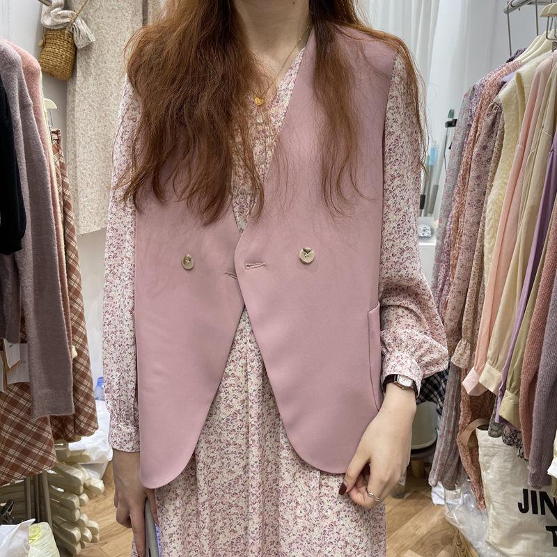 Back Design Tops Spring Pure Color Sweet Wild Korean Waistcoat Jacket 2021 Chic Female Loose Suit Vest Sleeveless Blazer Zh453 Women's Vests, Blue
Back Design Tops Spring Pure Color Sweet Wild Korean Waistcoat Jacket 2021 Chic Female Loose Suit Vest Sleeveless Blazer Zh453 Women's Vests, Blue