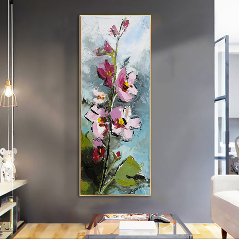 Colorful Flower Pictures Canvas Painting Wall Art For Living Room Bedroom Modern Decoration Home Painting NO FRAME