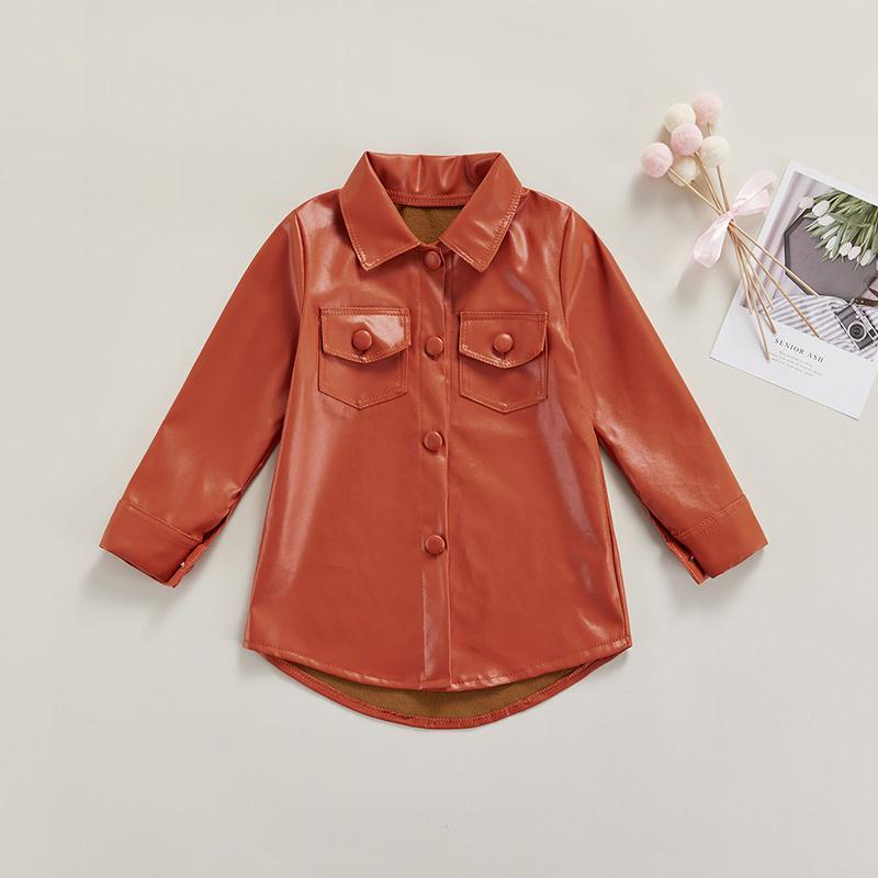 Girl's Dresses 2-7Years Kids Girl PU Leather Shirts Dress Fashion Solid Color Turn Down Collar Long Sleeve Casual Mini Fall Winter, Red;yellow
Girl's Dresses 2-7Years Kids Girl PU Leather Shirts Dress Fashion Solid Color Turn Down Collar Long Sleeve Casual Mini Fall Winter, Red;yellow