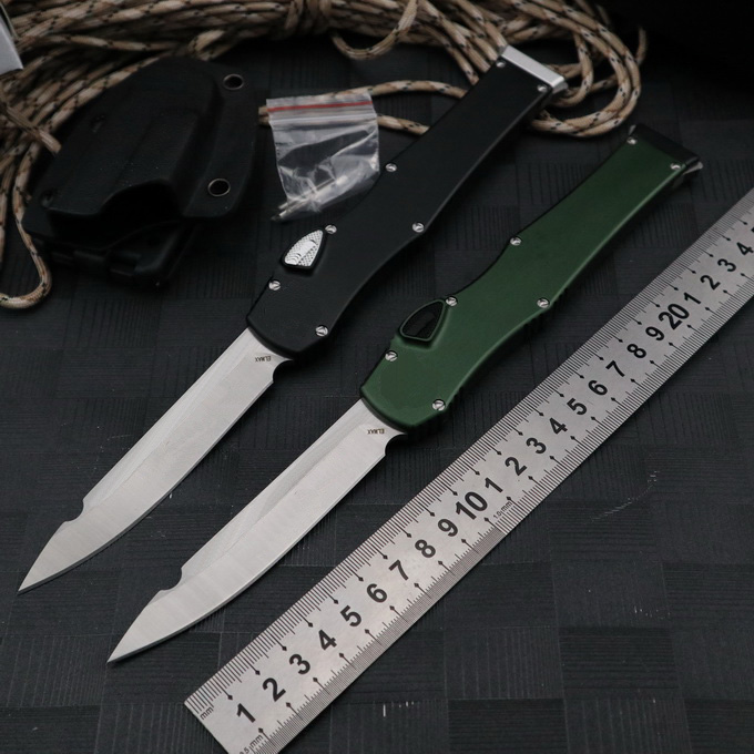 US Style Water Drop Blade Single action Automatic Knife Ho 150-10 V Outdoor Camping Pocket Tactical Survival Auto Knives UT85 UT88 C07 Godfather 920 Exocet BM 3310 9600
US Style Water Drop Blade Single action Automatic Knife Ho 150-10 V Outdoor Camping Pocket Tactical Survival Auto Knives UT85 UT88 C07 Godfather 920 Exocet BM 3310 9600